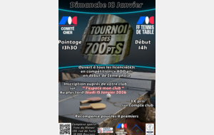 Tournoi des 700  points à Bourges